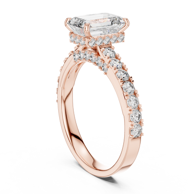 Ophirene Emerald cut Diamond Ring
