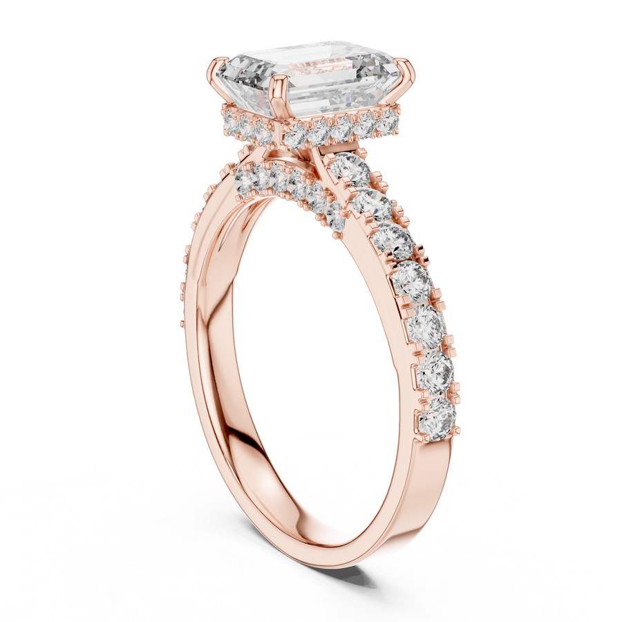 Ophirene Emerald cut Diamond Ring