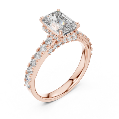 Ophirene Emerald cut Diamond Ring