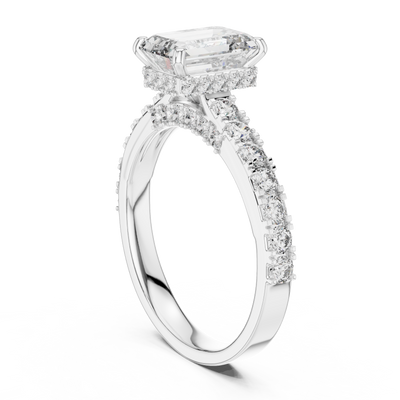 Ophirene Emerald cut Diamond Ring