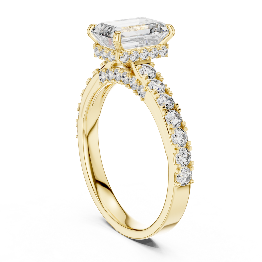 Ophirene Emerald cut Diamond Ring