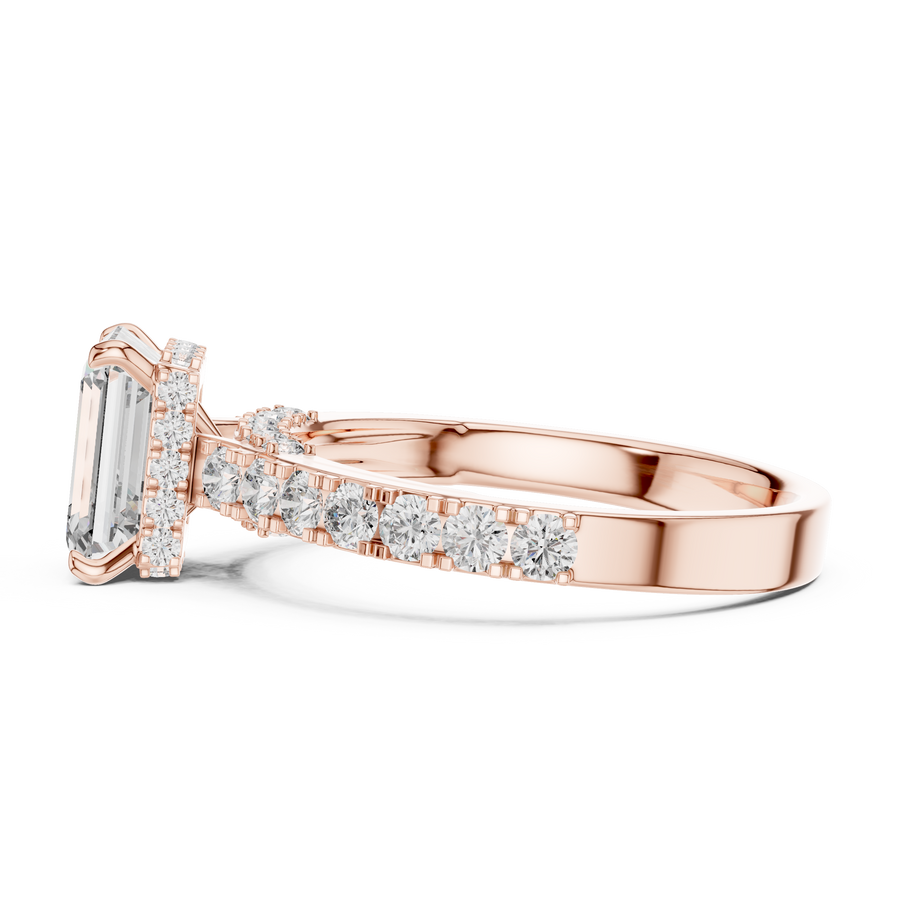 Ophirene Emerald cut Diamond Ring