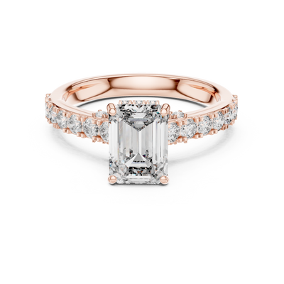 Ophirene Emerald cut Diamond Ring