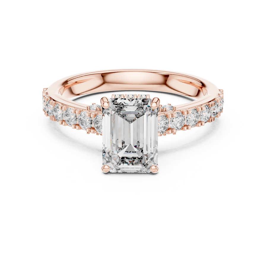 Ophirene Emerald cut Diamond Ring
