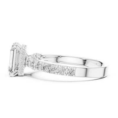 Ophirene Emerald cut Diamond Ring