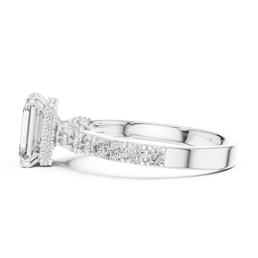 Ophirene Emerald cut Diamond Ring