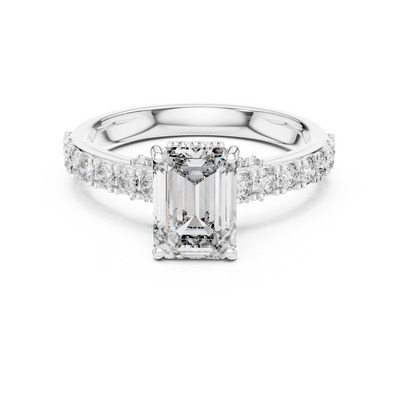 Ophirene Emerald cut Diamond Ring