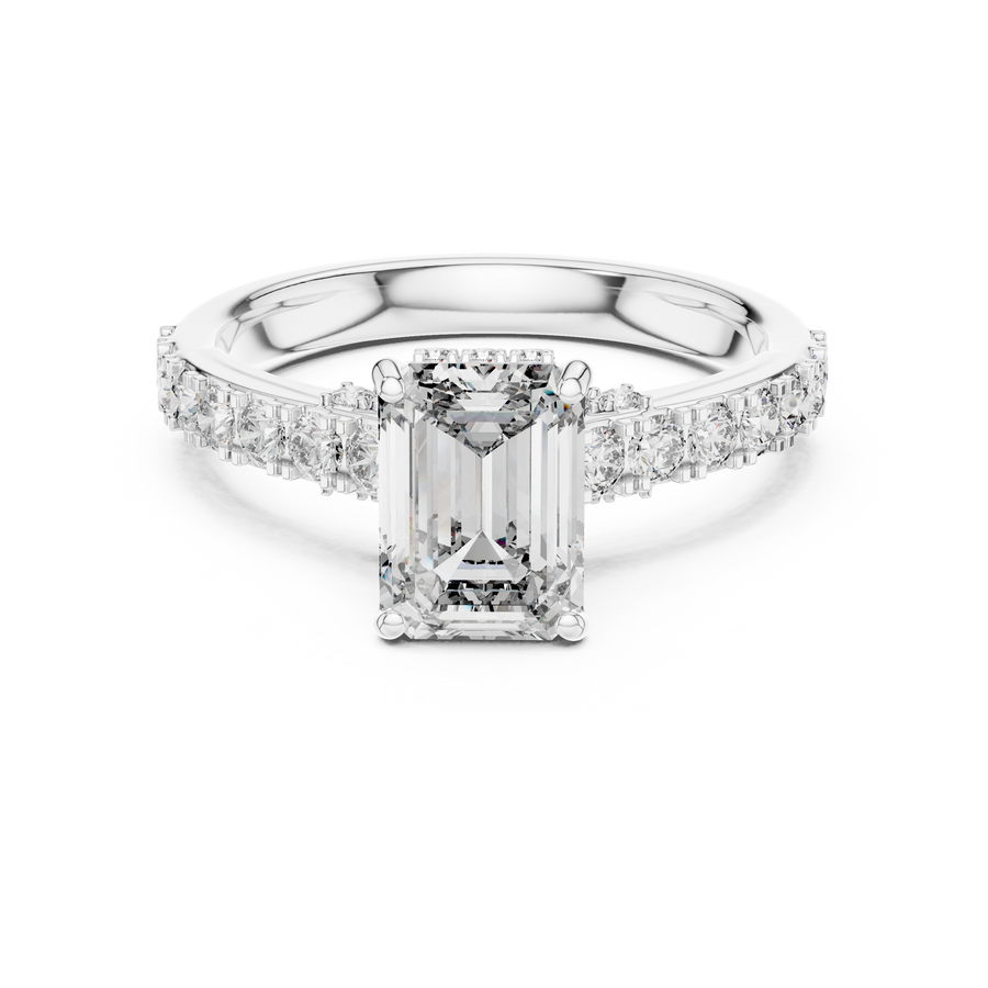 Ophirene Emerald cut Diamond Ring