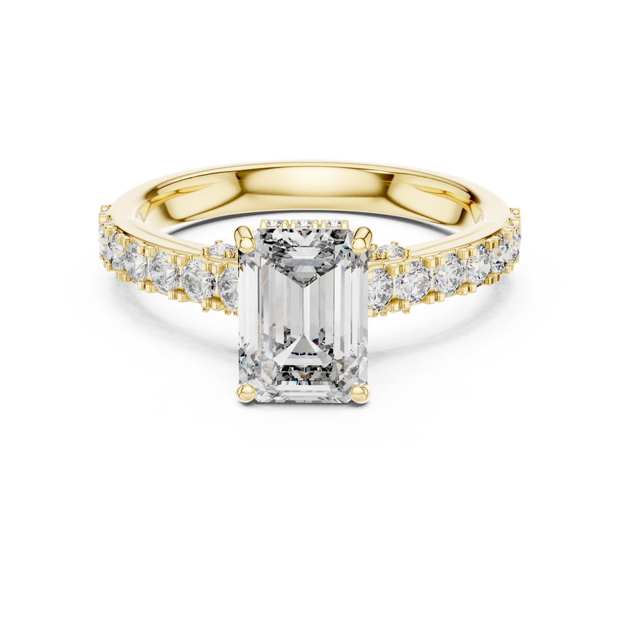 Ophirene Emerald cut Diamond Ring