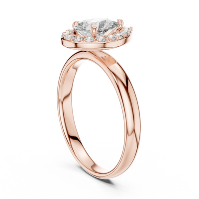 Rosalind 7.5 × 5.0 mm Pear Diamond Ring