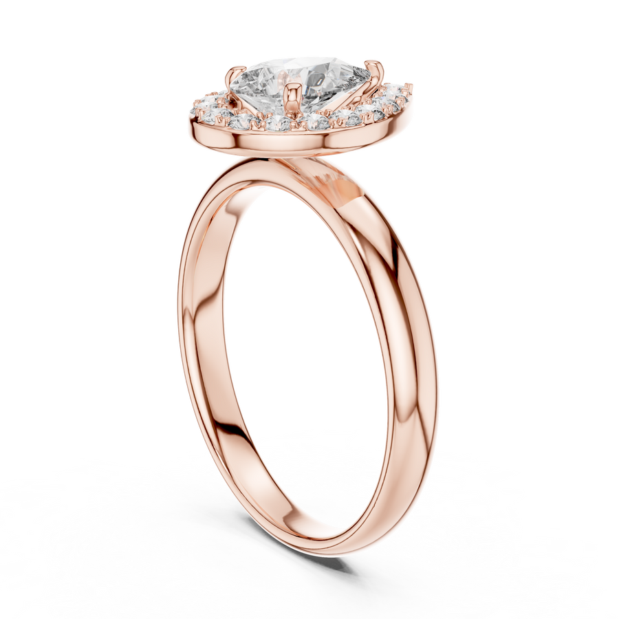 Rosalind 7.5 × 5.0 mm Pear Diamond Ring
