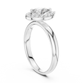 Rosalind 7.5 × 5.0 mm Pear Diamond Ring