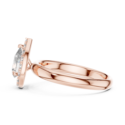 Rosalind 7.5 × 5.0 mm Pear Diamond Ring
