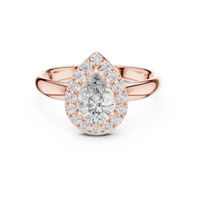 Rosalind 7.5 × 5.0 mm Pear Diamond Ring