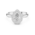 Rosalind 7.5 × 5.0 mm Pear Diamond Ring
