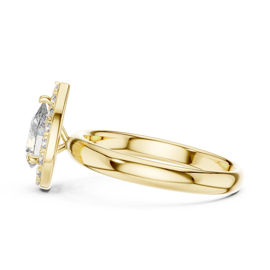 Rosalind 7.5 × 5.0 mm Pear Diamond Ring