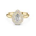 Rosalind 7.5 × 5.0 mm Pear Diamond Ring