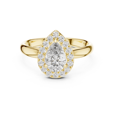 Rosalind 7.5 × 5.0 mm Pear Diamond Ring