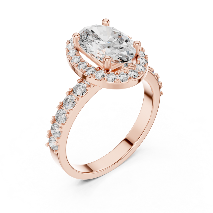 Maevora 9.4 × 6.5 mm Oval Diamond Ring