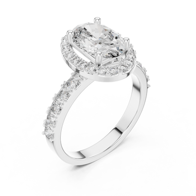 Maevora 9.4 × 6.5 mm Oval Diamond Ring
