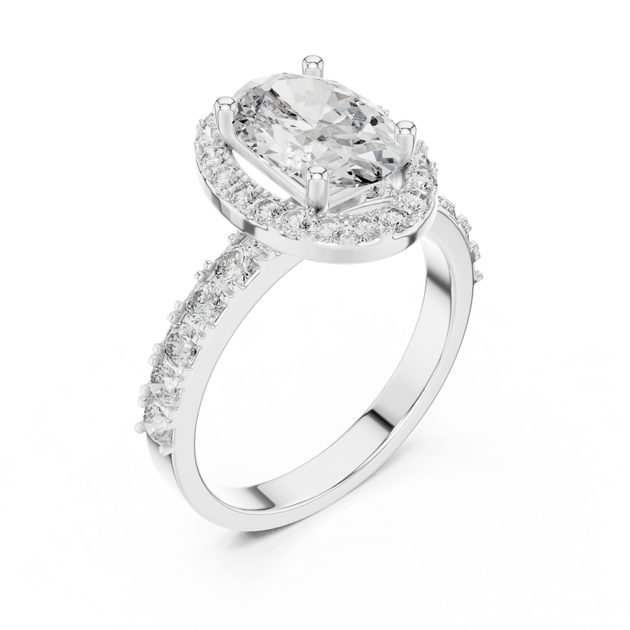 Maevora 9.4 × 6.5 mm Oval Diamond Ring