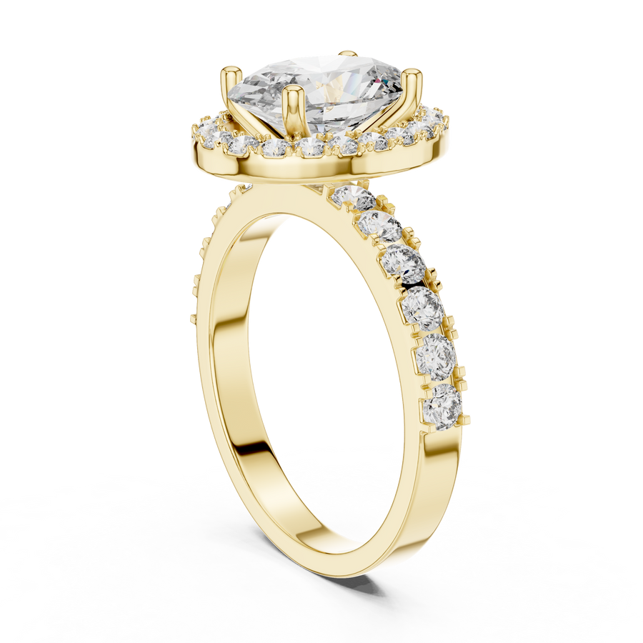 Maevora 9.4 × 6.5 mm Oval Diamond Ring