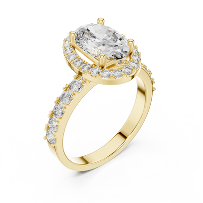 Maevora 9.4 × 6.5 mm Oval Diamond Ring