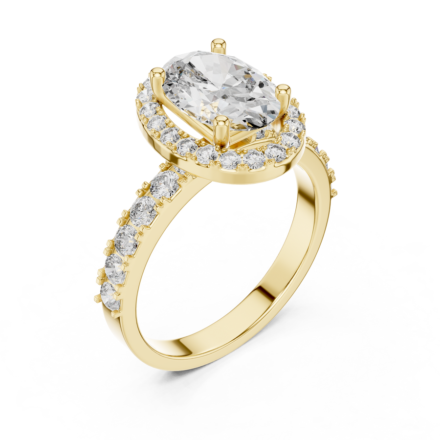 Maevora 9.4 × 6.5 mm Oval Diamond Ring