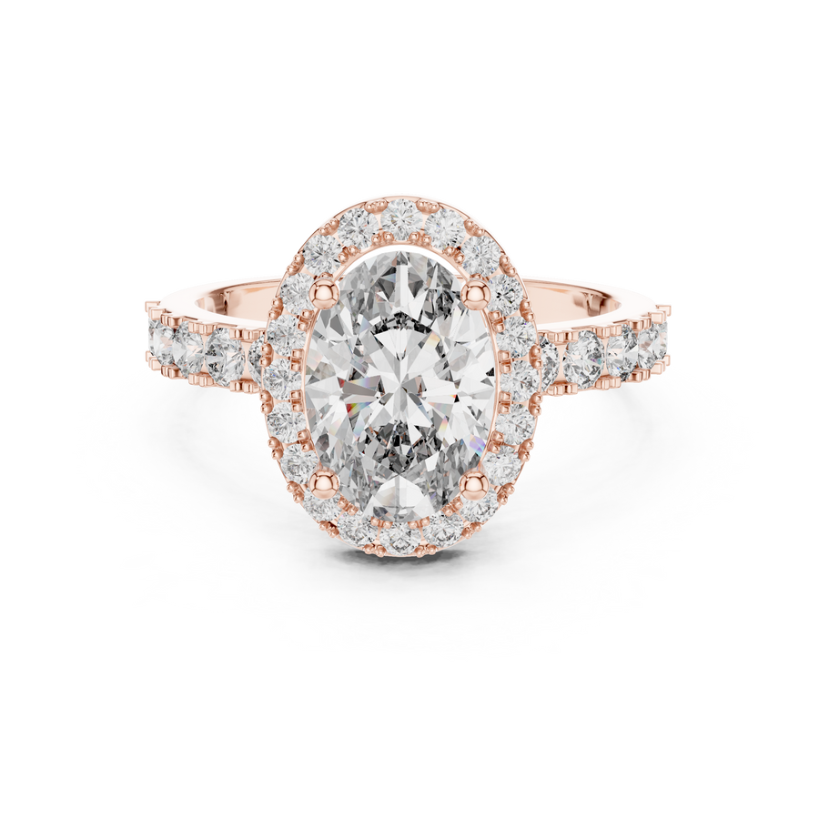 Maevora 9.4 × 6.5 mm Oval Diamond Ring
