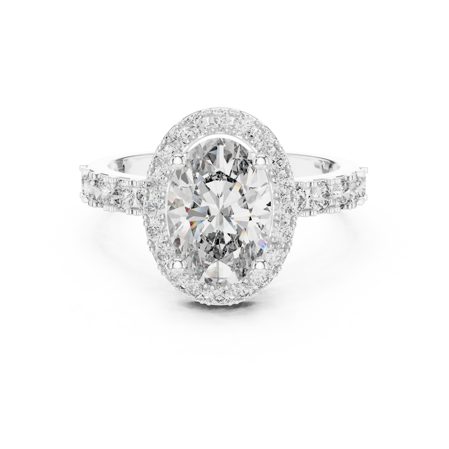 Maevora 9.4 × 6.5 mm Oval Diamond Ring
