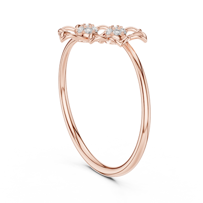 Evelisse Floral  Diamond Ring