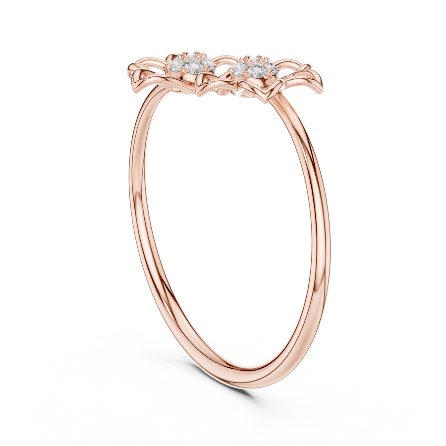 Evelisse Floral  Diamond Ring