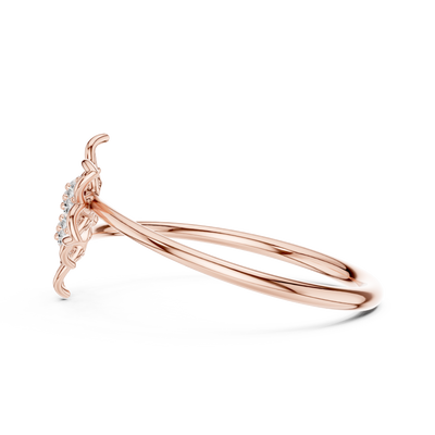 Evelisse Floral  Diamond Ring
