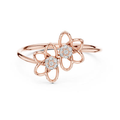 Evelisse Floral  Diamond Ring
