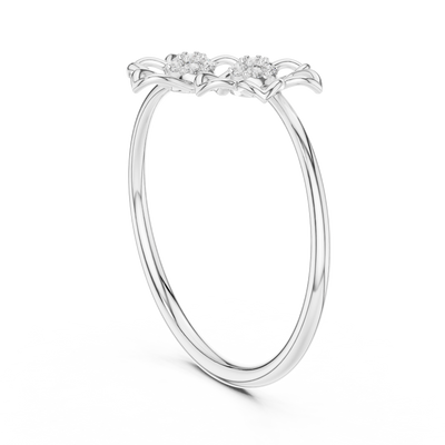 Evelisse Floral  Diamond Ring