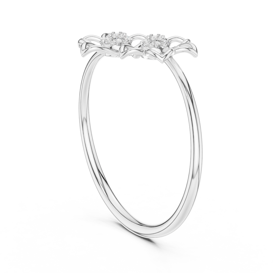 Evelisse Floral  Diamond Ring