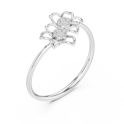 Evelisse Floral  Diamond Ring