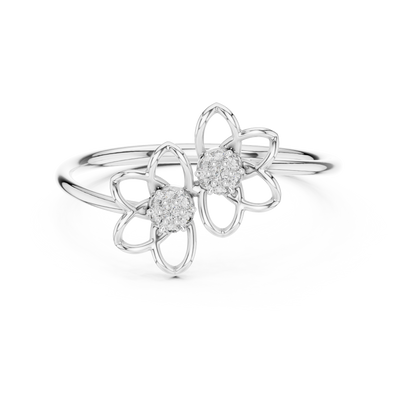 Evelisse Floral  Diamond Ring