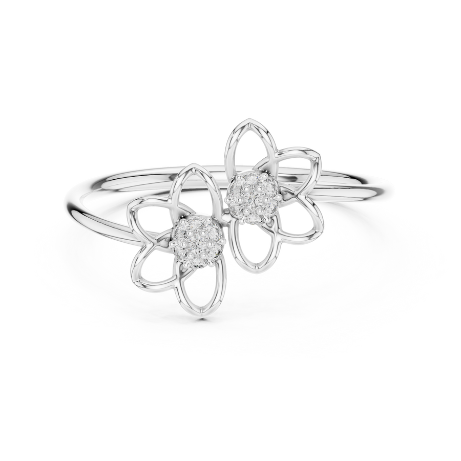Evelisse Floral  Diamond Ring