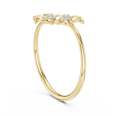 Evelisse Floral  Diamond Ring