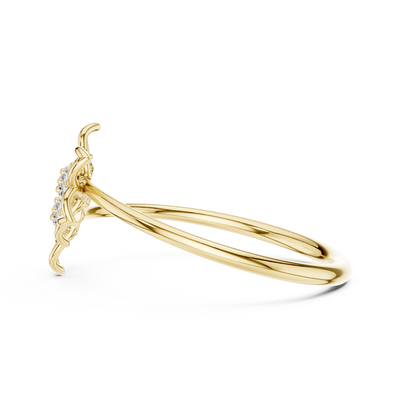Evelisse Floral  Diamond Ring