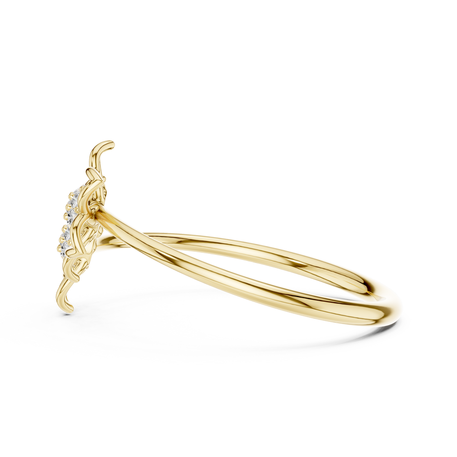 Evelisse Floral  Diamond Ring
