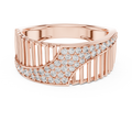 Aurevienne Sweeping Pavé Diamond Ring