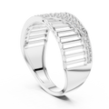 Aurevienne Sweeping Pavé Diamond Ring