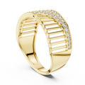 Aurevienne Sweeping Pavé Diamond Ring