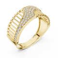 Aurevienne Sweeping Pavé Diamond Ring