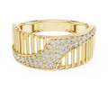 Aurevienne Sweeping Pavé Diamond Ring