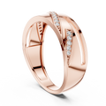 Elvarienne Diagonal Pavé Diamond Ring