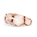 Elvarienne Diagonal Pavé Diamond Ring