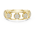Lunavienne Triple-Cluster Round Diamond Ring